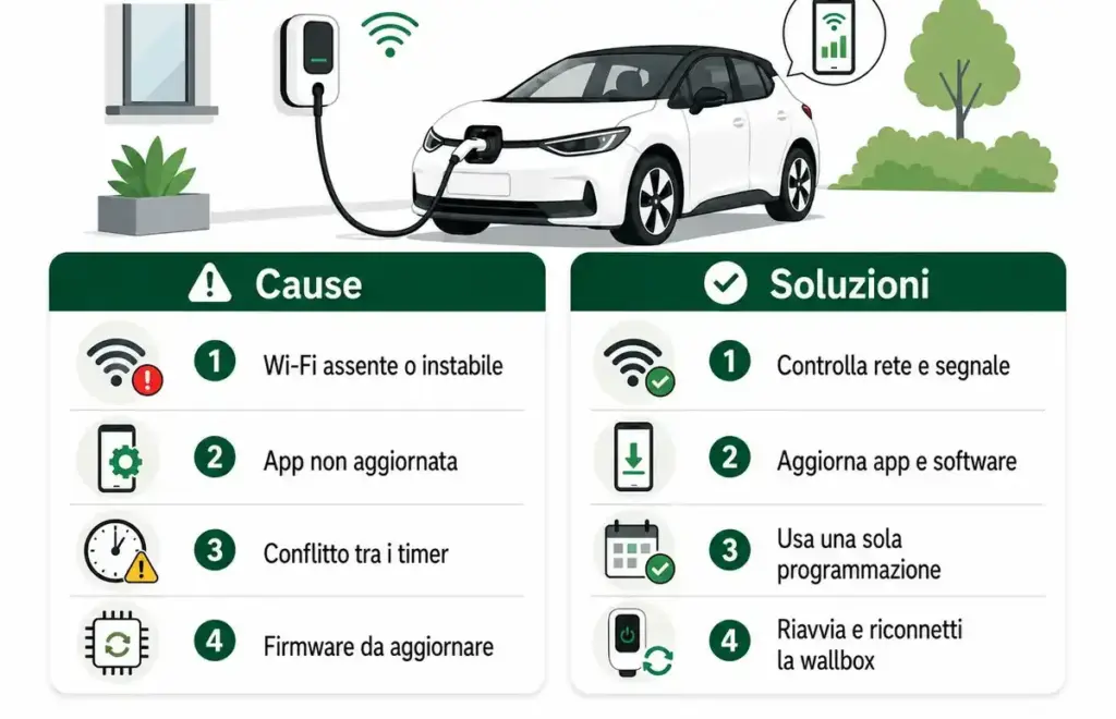 La ricarica smart dell’auto elettrica non funziona: riassunto di cause e soluzioni
