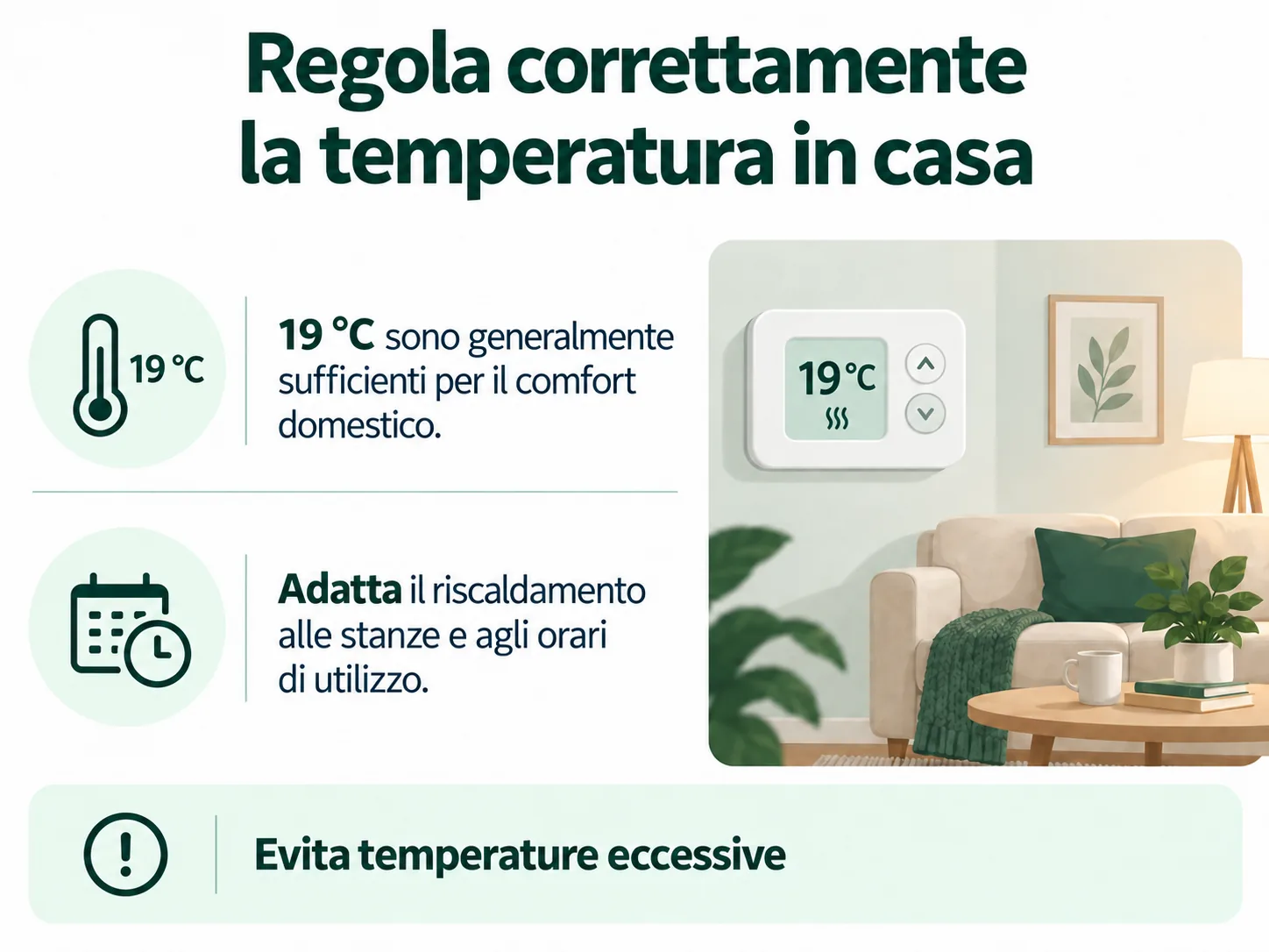 Consigli sulla regolazione corretta della temperatura in casa per evitare sprechi